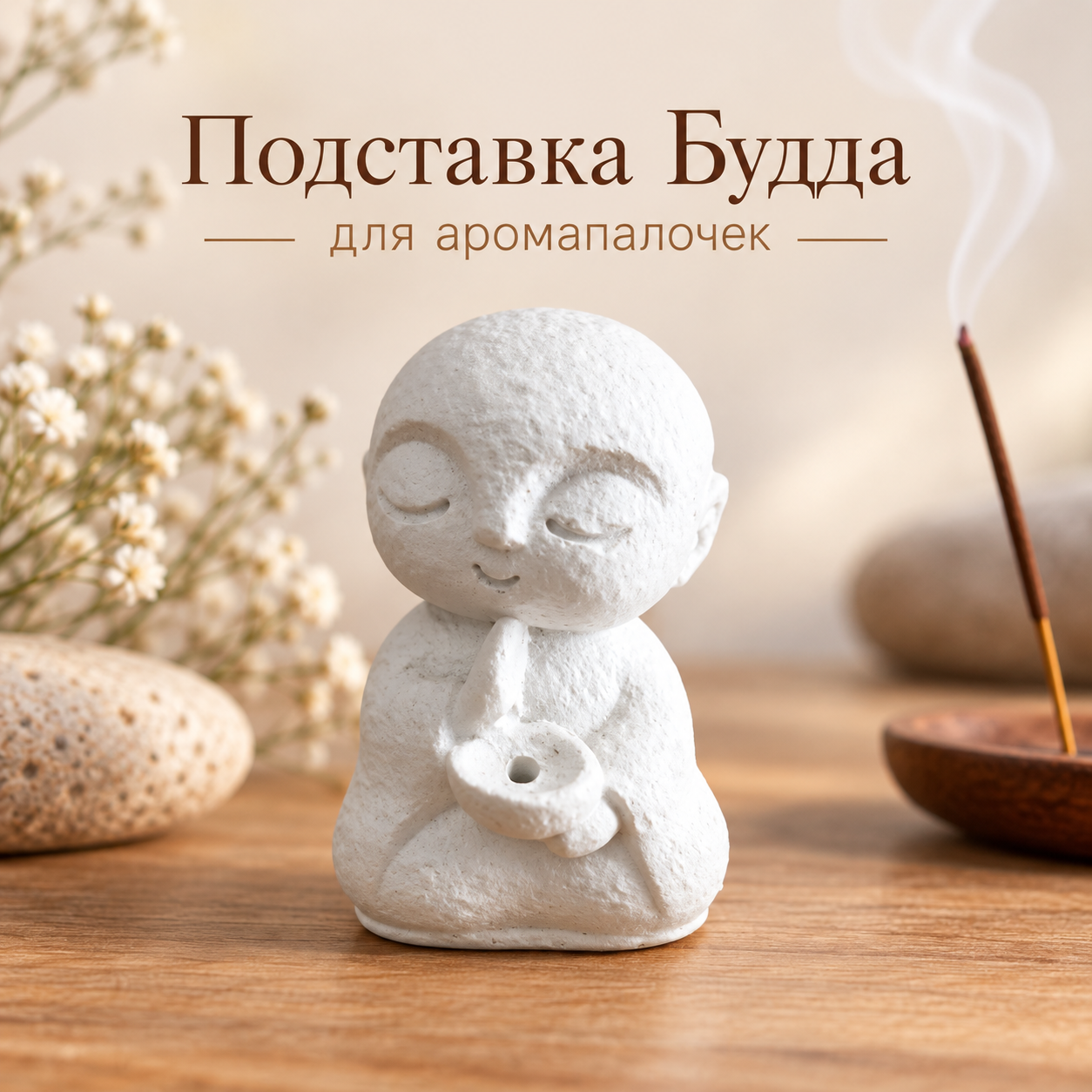 Мини-подставка «Будда» для аромапалочек