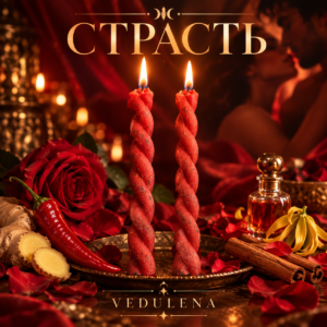 Свечи «Страсть» — набор из 2 ритуальных свечей для пары